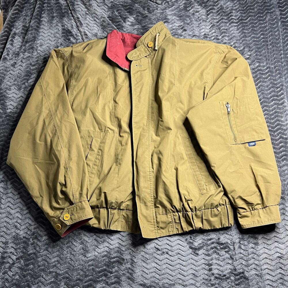 Vintage London Fog Bomber Jacket Size XL Green